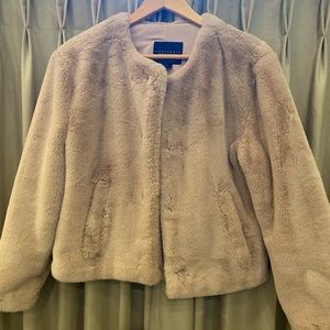 Faux fur coat -xs